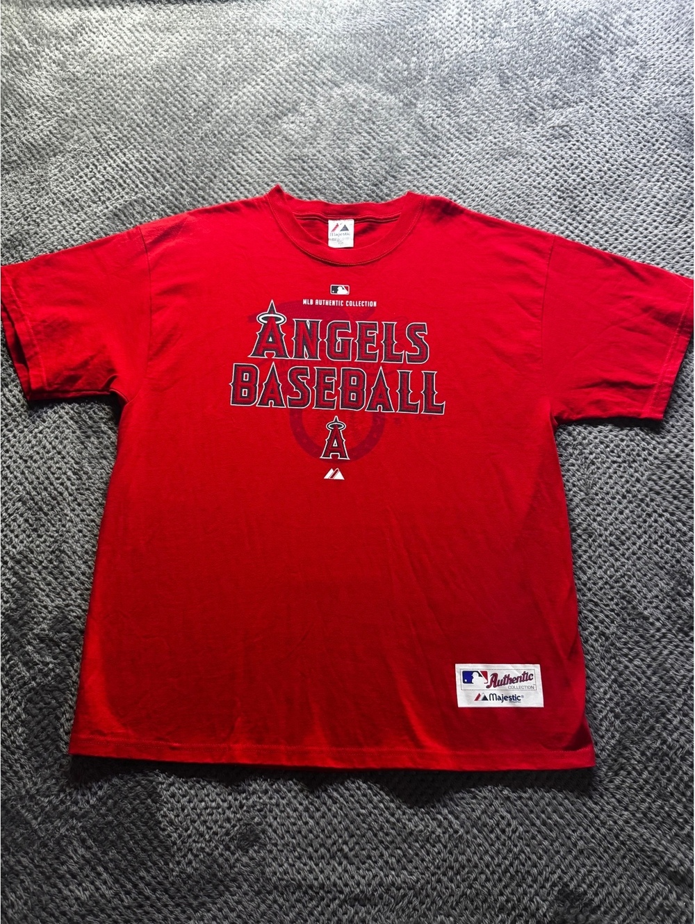Los Angeles, Angels Majestic, MLB, authentic collection men’s large T-shirt 623